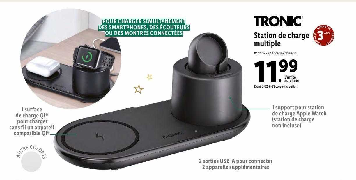 station de charge multiple tronic