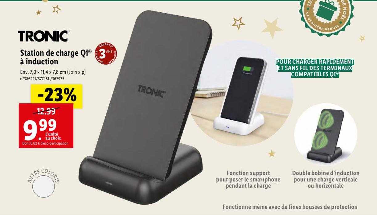 Station De Charge Qi à Induction Tronic