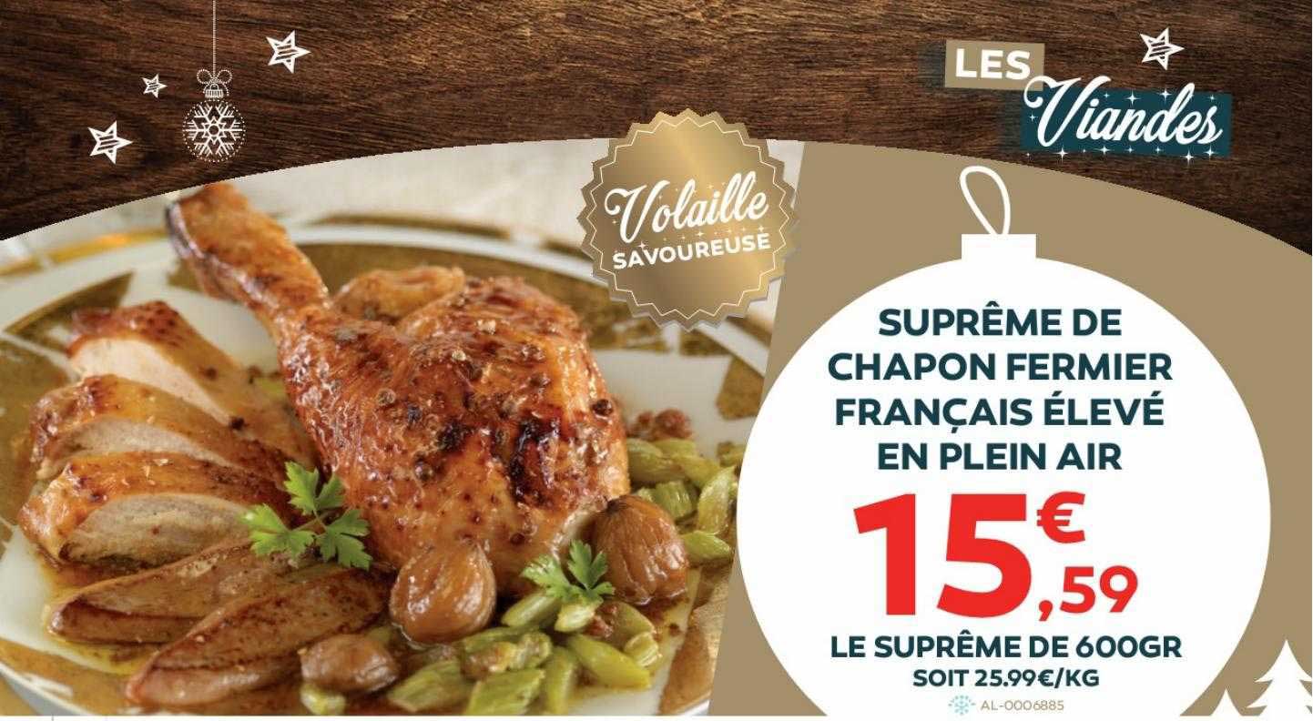 suprême de chapon fermier français élevé en plein air