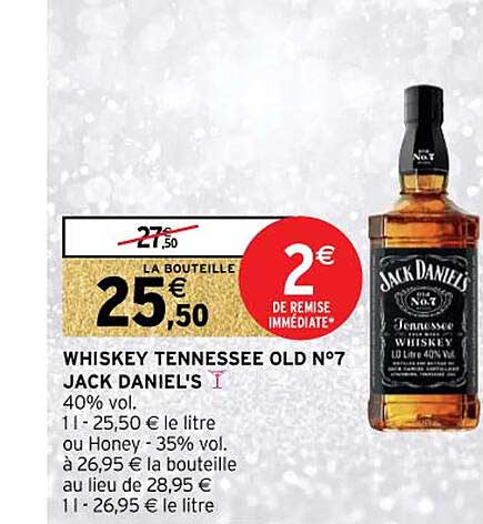 whiskey tennessee old n°7 jack daniel's