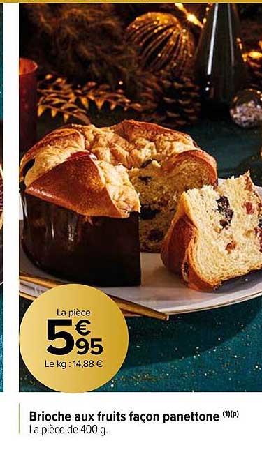 brioche aux fruits façon panettone