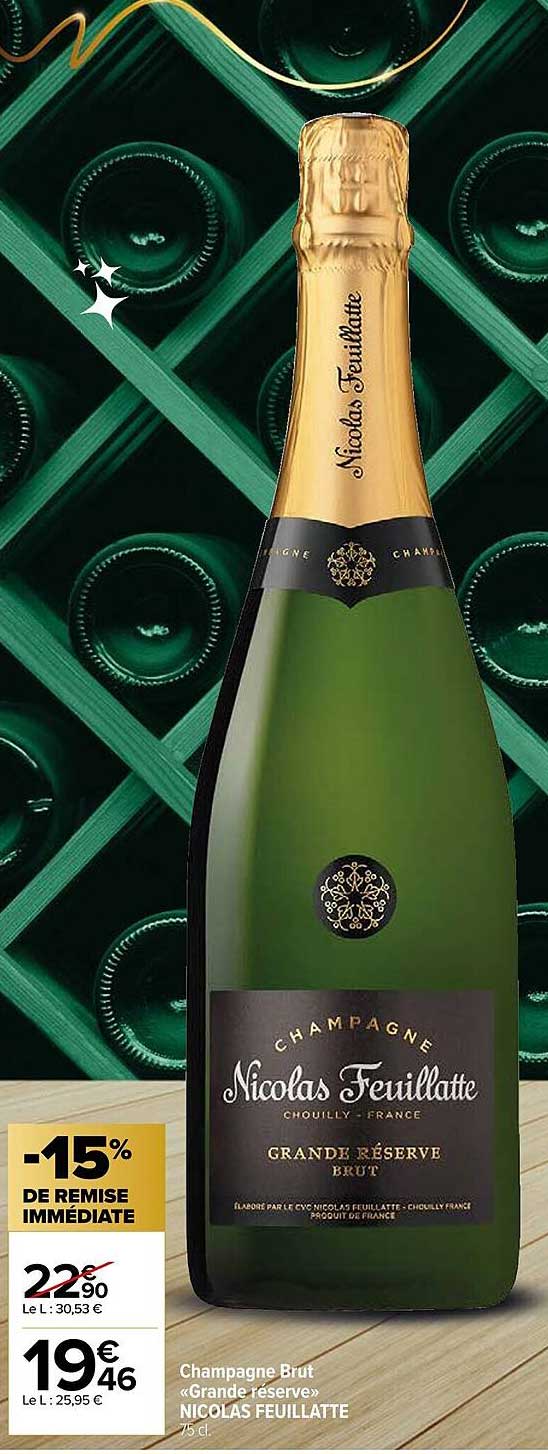 champagne brut «grande réserve» nicolas feuillatte