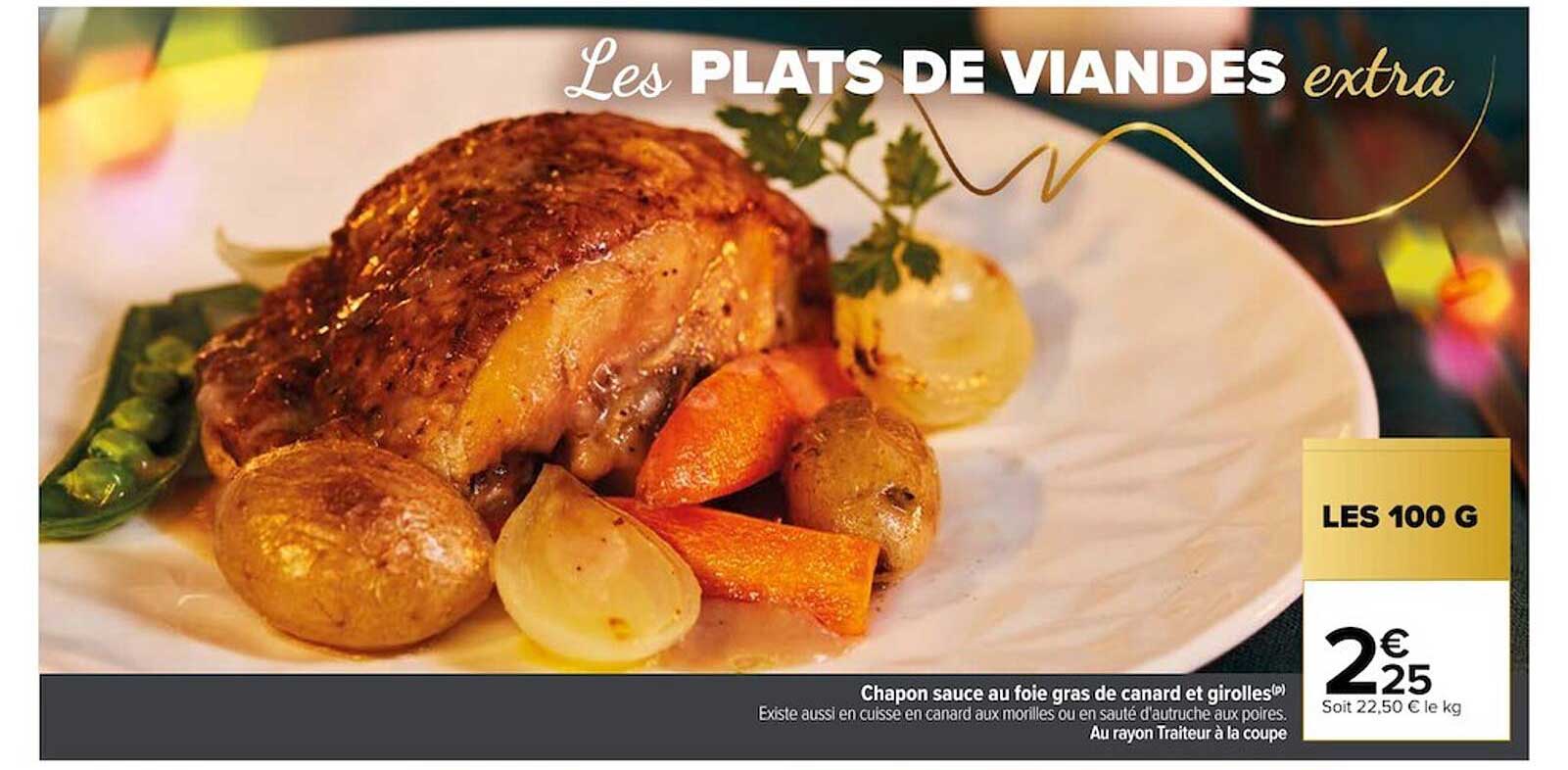 chapon sauce au foie gras de canard et girolles