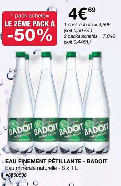 Eau Finement Pétillante - Badoit