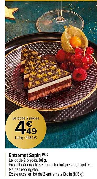 entremet sapin