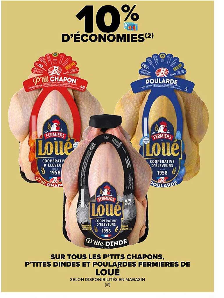 les p'tits chapons, p'tites dindes et poulardes fermières de loué