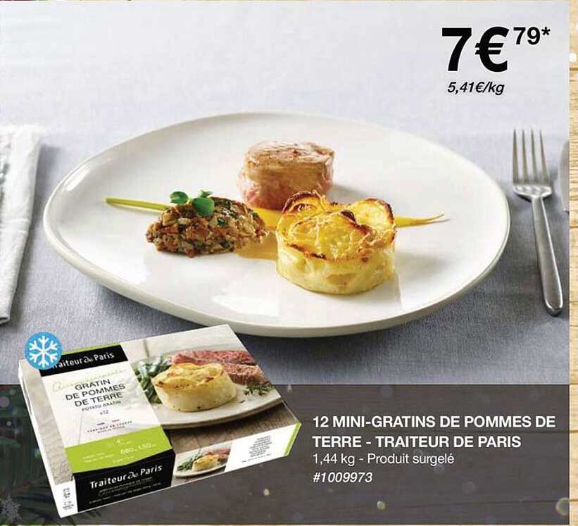 12 mini-gratins de pommes de terre - traiteur de paris