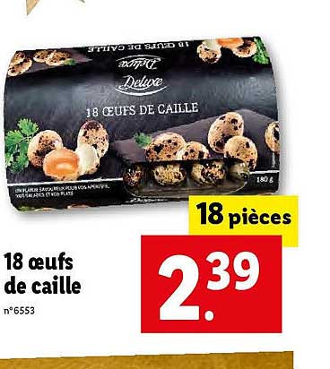 18 œufs de caille