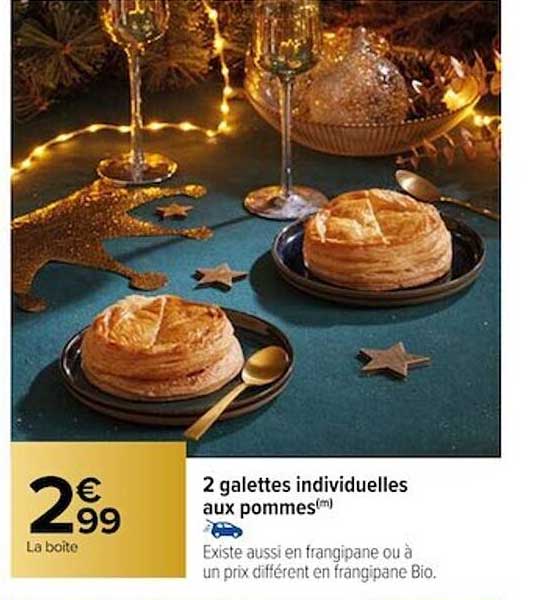 2 Galettes Individuelles Aux Pommes