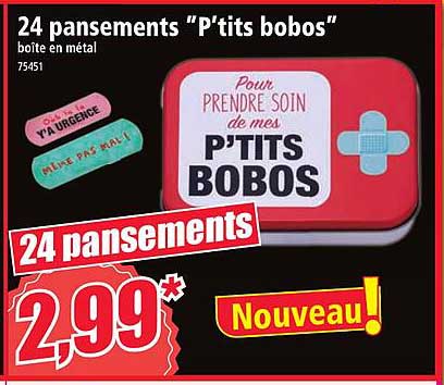 24 pansements "p'tits bobos"