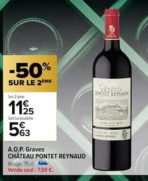 a.o.p. graves château pontet reynaud