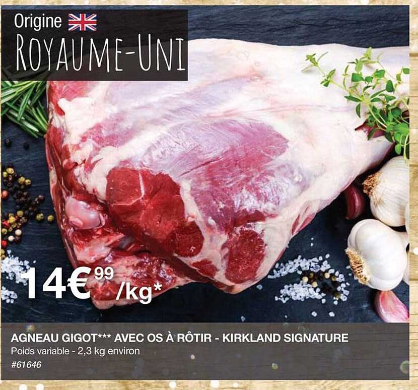 Agneau Gigot***avec Os à Rôtir - Kirkland Signature