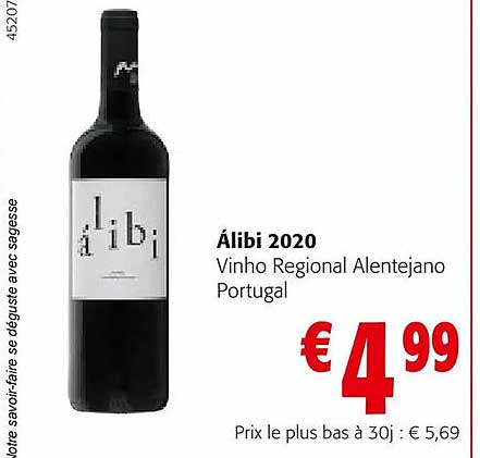 álibi 2020 vinho regional alentejano portugal