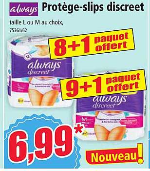 always protège-slips discreet