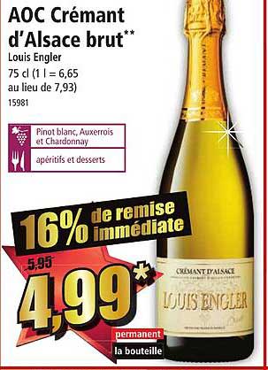 aoc crémant d'alsace brut louis engler