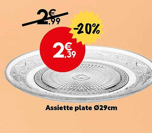 assiette plate ø29 cm