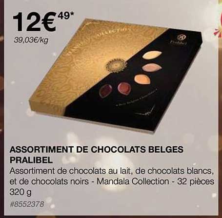 Assortiment De Chocolats Belges Pralibel