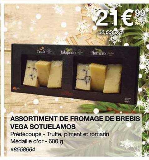 assortiment de fromage de brebis vega sotuelamos