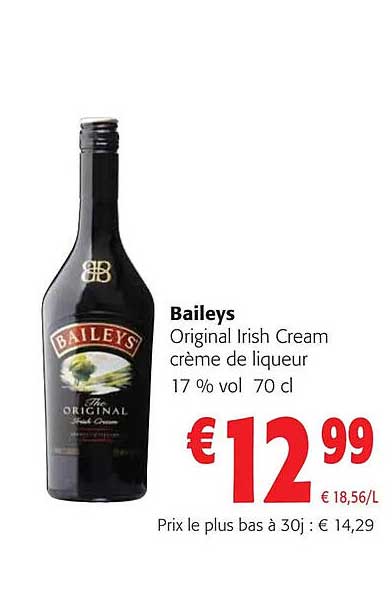 baileys original irish cream crème de liqueur