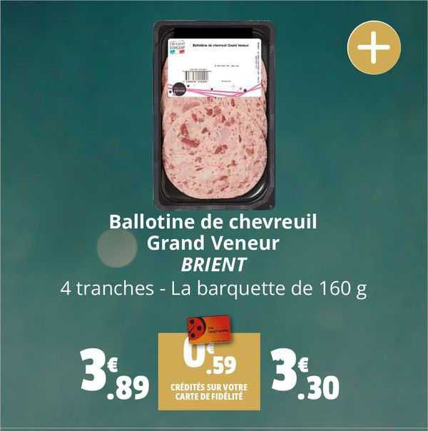 ballotine de chevreuil grand veneur brient