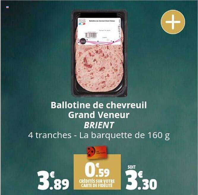 ballotine de chevreuil grand veneur brient