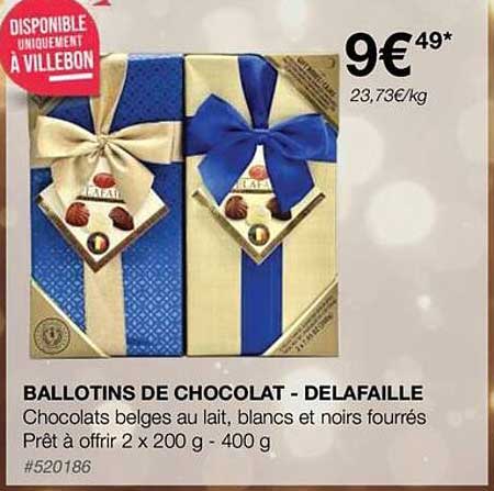 ballotins de chocolat - delafaille