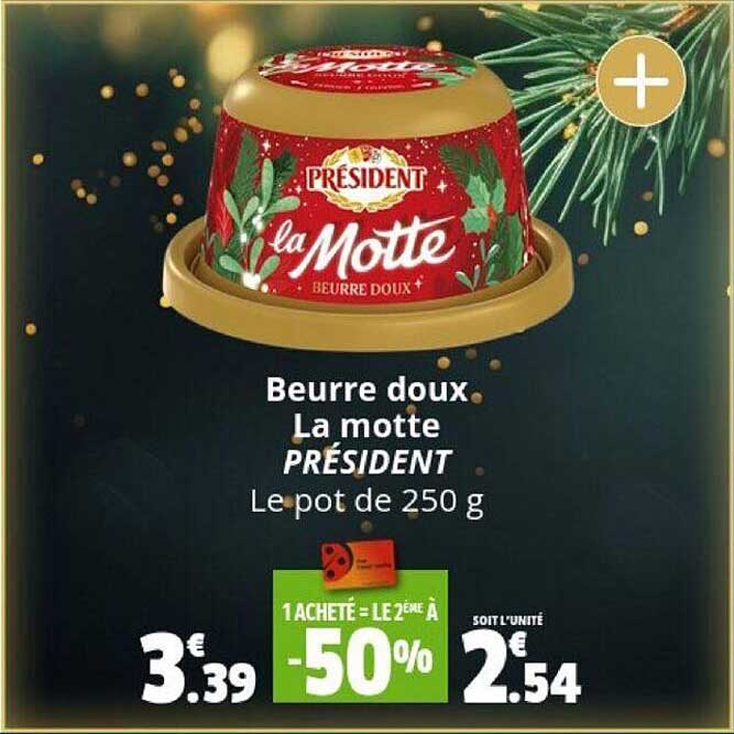 beurre doux la motte président