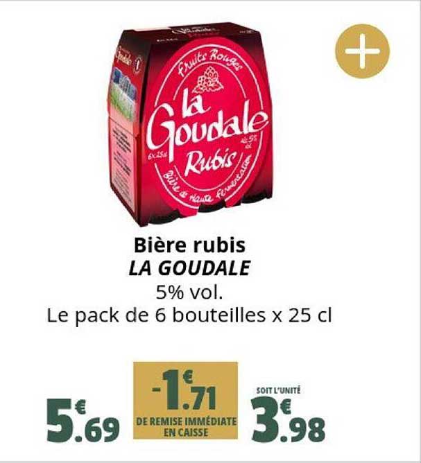 Bière Rubis La Goudale