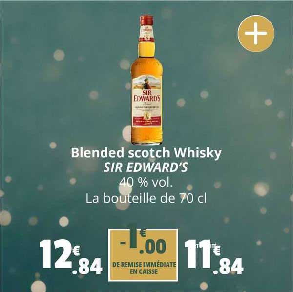 blended scotch whisky sir edward's