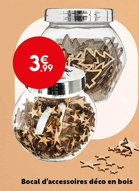 bocal d'accessoires déco en bois