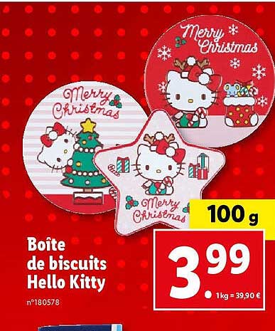 boîte de biscuits hello kitty