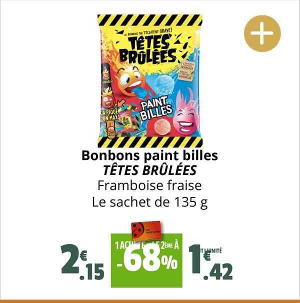 bonbons paint billes têtes brûlées