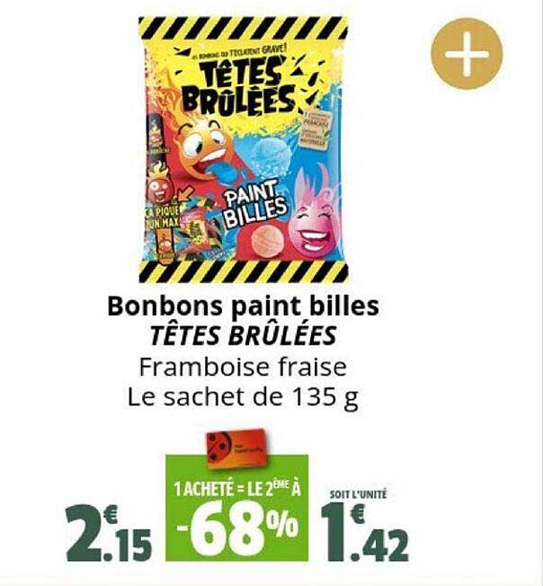 bonbons paint billes têtes brûlées