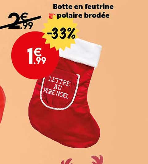 Botte En Feutrine Polaire Brodée