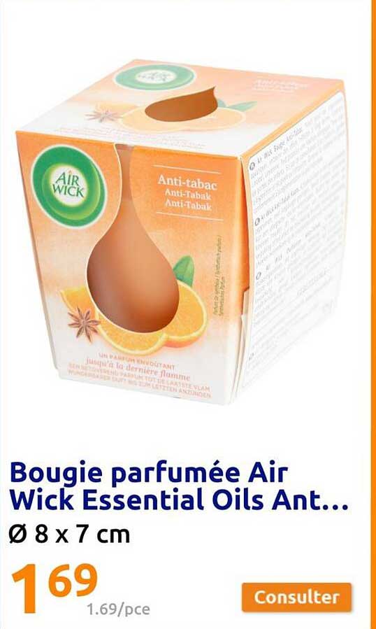 bougie parfumée air wick essential oils ant...