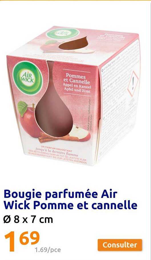 Bougie Parfumée Air Wick Pomme Et Cannelle