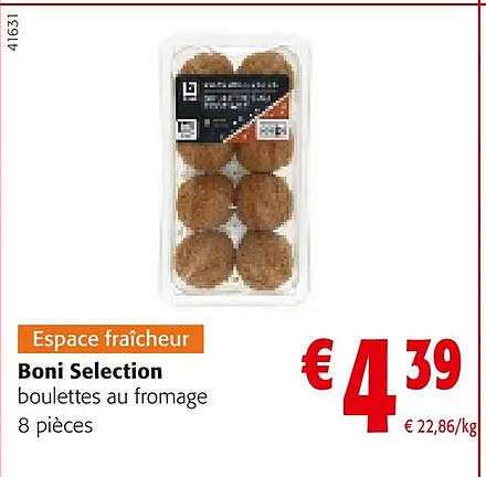 Boulettes Au Fromage Boni Selection