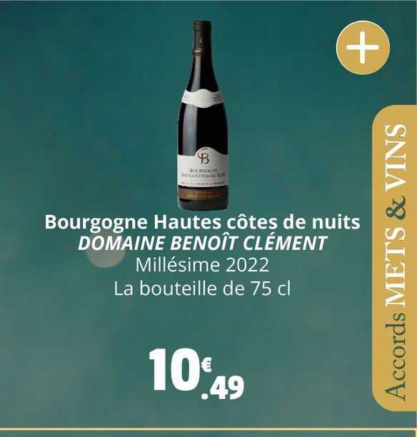 Bourgogne Hautes Côtes De Nuits Domaine Benoît Clément