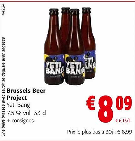 brussels beer project yeti band 7,5% vol.