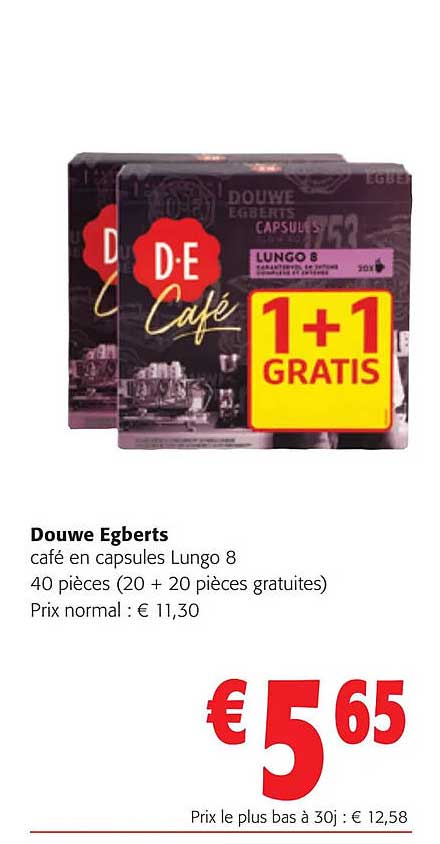 café en capsules lungo douwe egberts