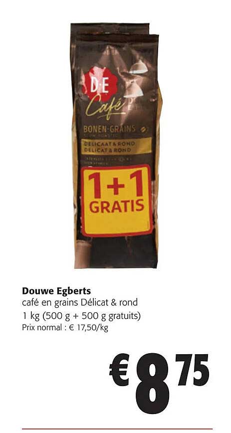 café en grains délicat & rond douwe egberts