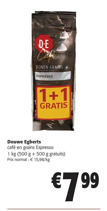 café en grains espresso douwe egberts