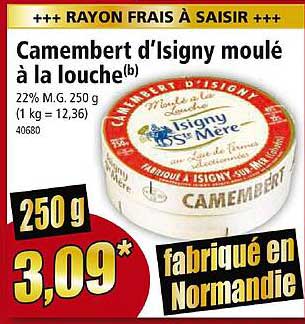 camembert d'isigny moulé à la louche