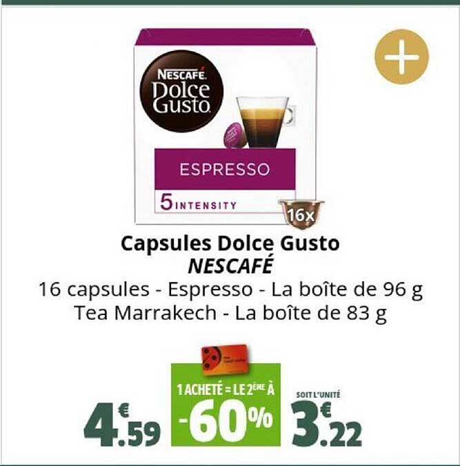 Capsules Dolce Gusto Nescafé