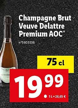 champagne brut veuve delattre premium aoc