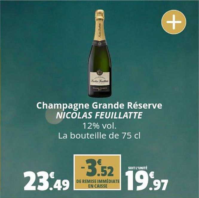 champagne grande réserve nicolas feuillatte