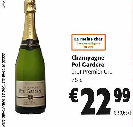 champagne pol gardere brut premier cru