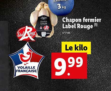 chapon fermier label rouge