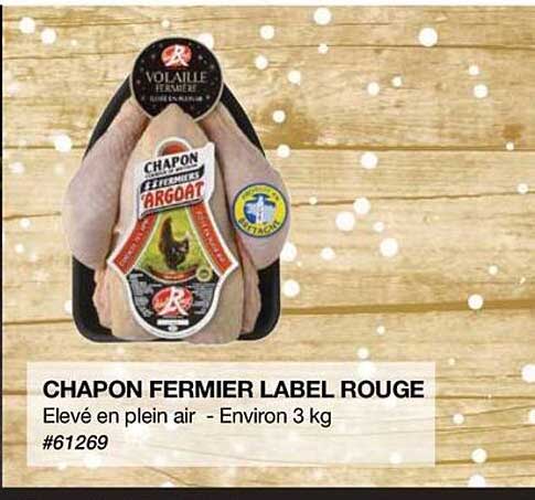 chapon fermier label rouge