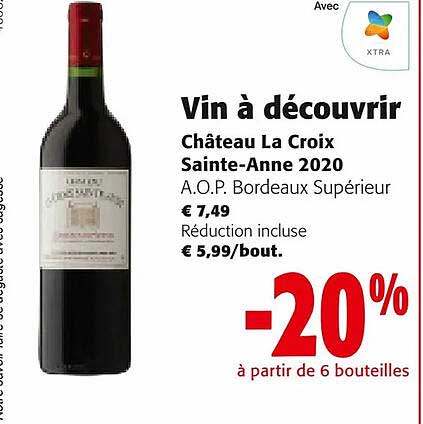 château la croix sainte-anne 2020 a.o.p. bordeaux supérieur